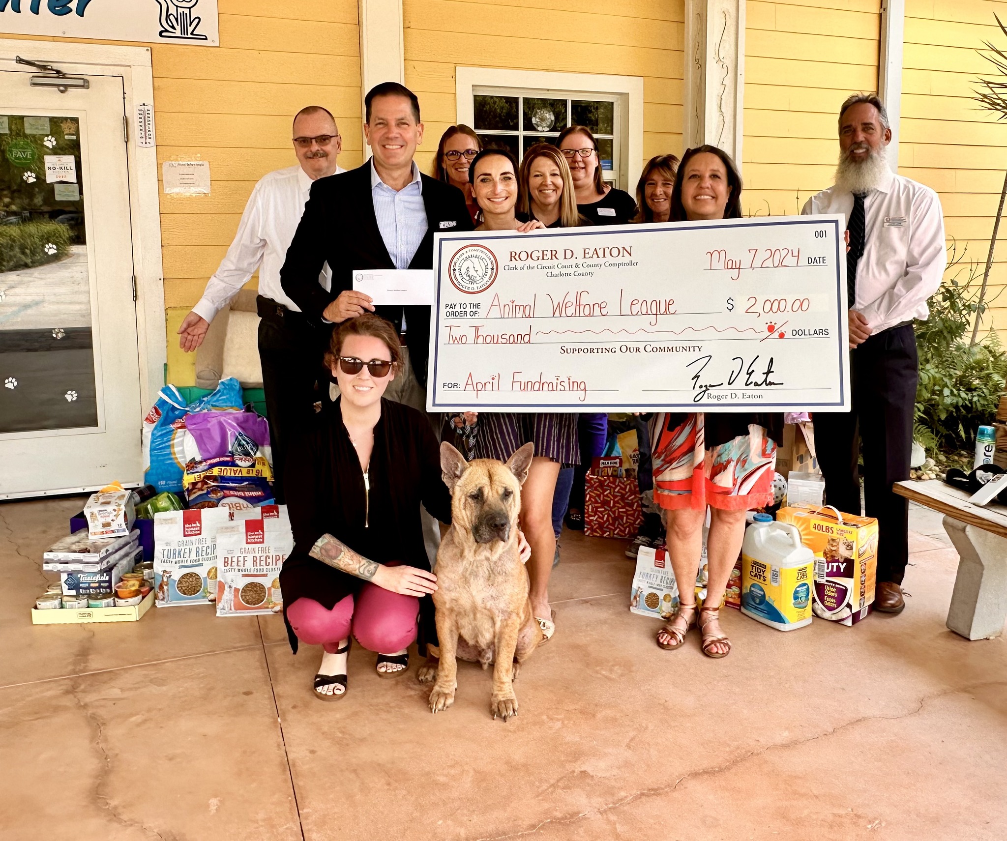 Clerk's Office Raises Funds for Animal Welfare League